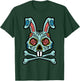 Easter Bunny Sugar Skull Funny Rabbit Mexican Men Women Kids T-Shirt - T-Shirt | Forest
