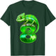 Kids 8 Years Old Lizard 8th Birthday Party Chameleon , black T-Shirt - T-Shirt | Forest