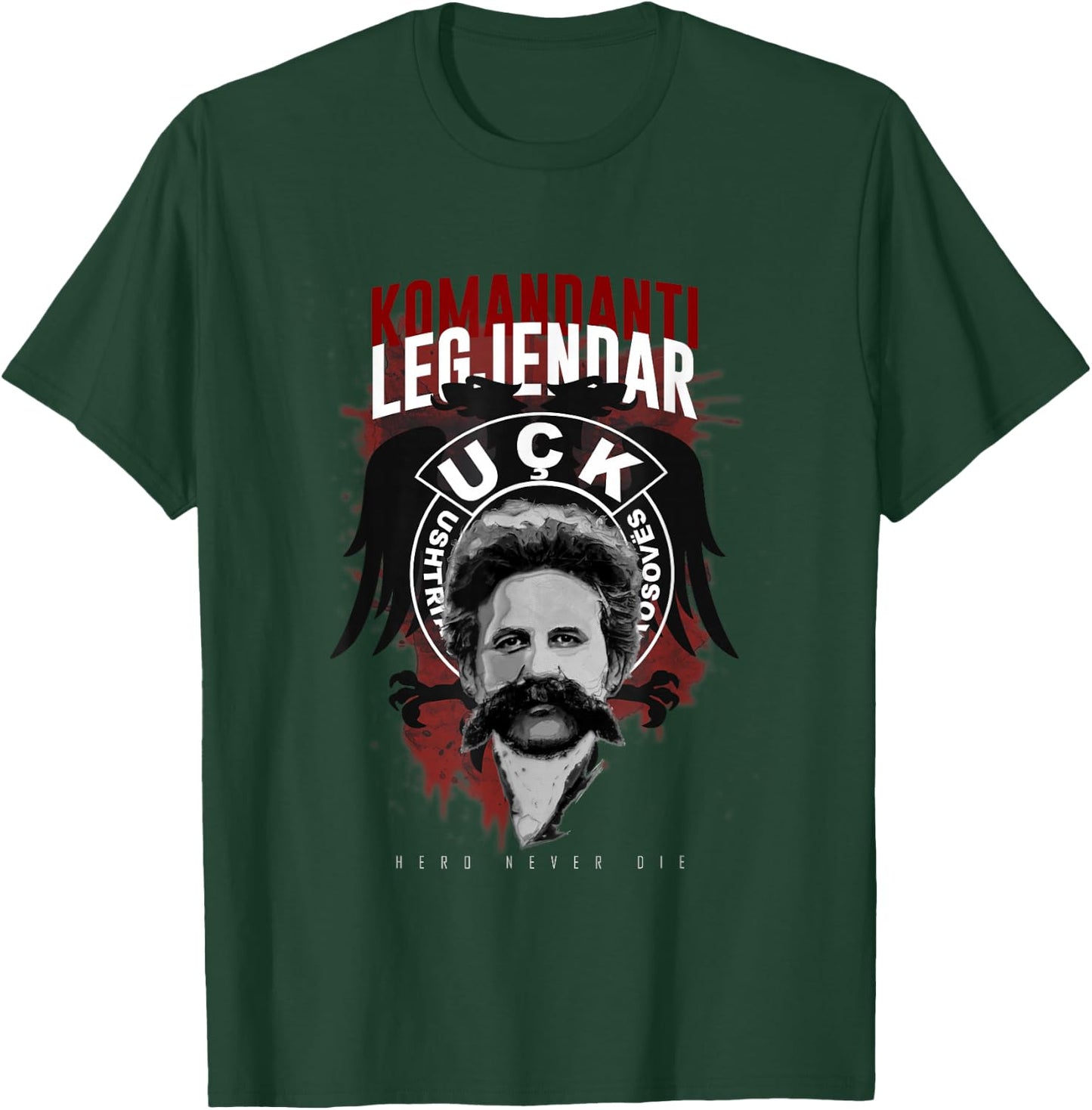 Liria ka emer Uçk Adem Jashari T-Shirt - T-Shirt | Forest
