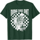 Retro Checkered Doing Dad Shit Skeleton Humor Fathers Day T-Shirt - T-Shirt | Forest