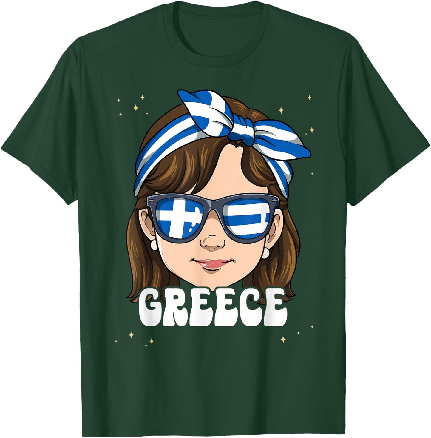 Greek Girl Griechenland T-Shirt - T-Shirt | Forest