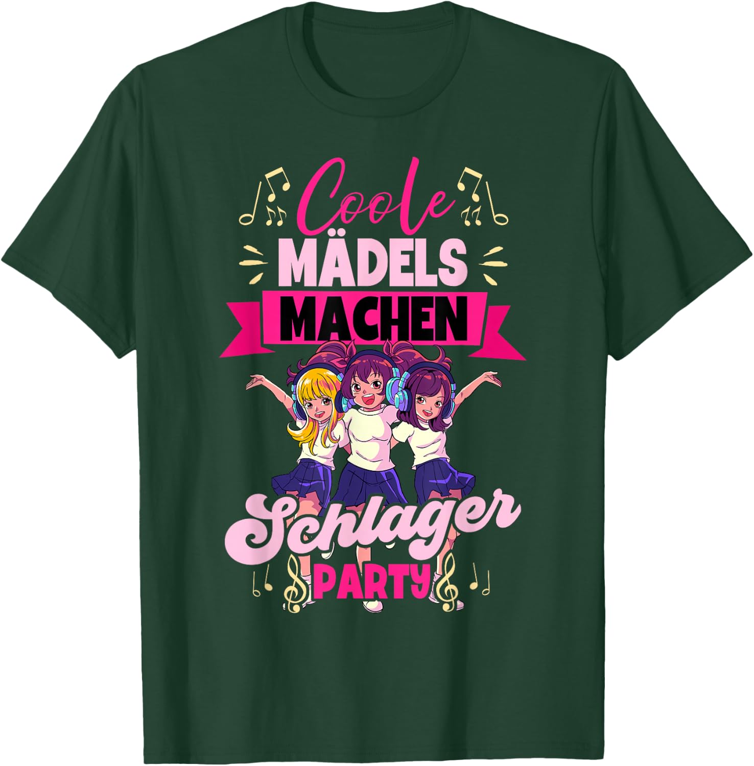 Cool Girls Make Schlager , black T-Shirt - T-Shirt | Forest