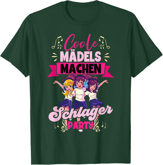 Cool Girls Make Schlager , black T-Shirt - T-Shirt | Forest