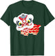 Chinese Cute Traditional Dancing Lion Art Happy New Year T-Shirt - T-Shirt | Forest