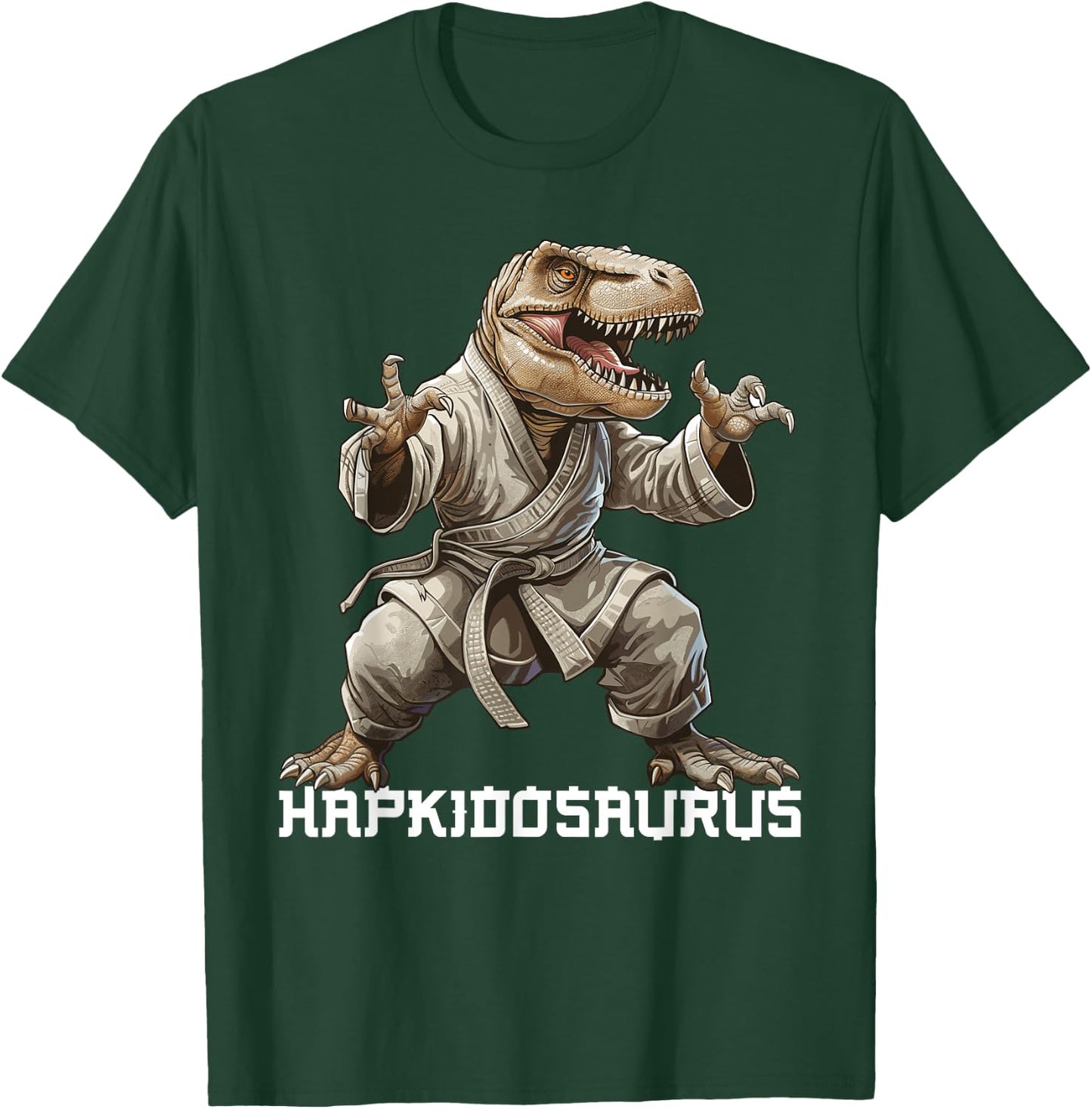 Hapkido Training Korean Martial Arts Dinosaur Hapkido T-Shirt - T-Shirt | Forest