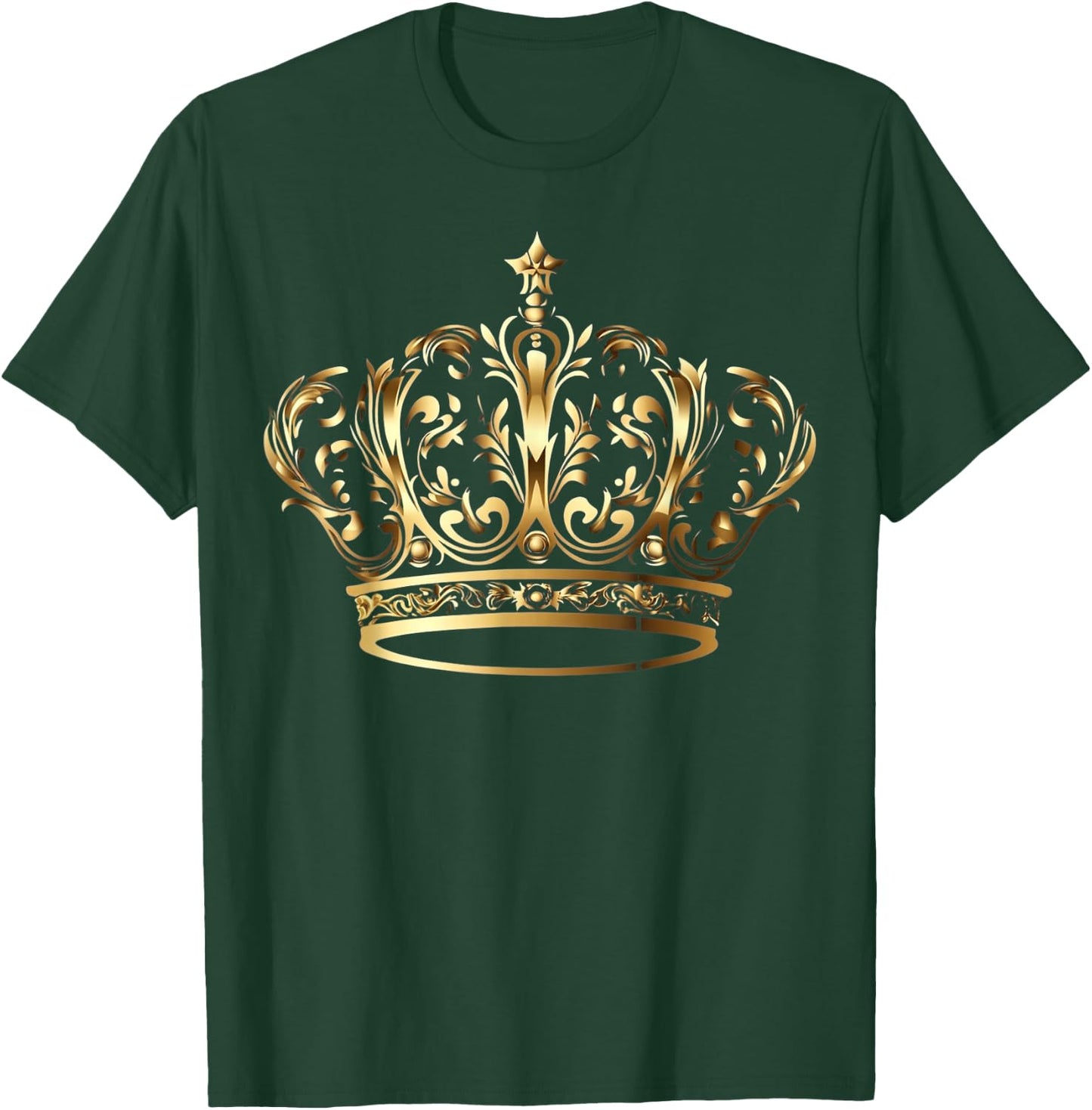 Prince Princess King Queen Crown Novelty Design T-Shirt - T-Shirt | Forest