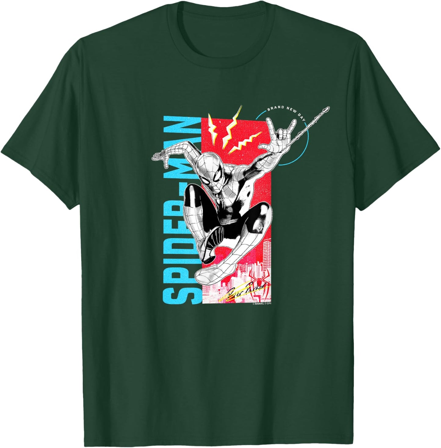 Marvel Spider-Man: New Day Spidey Sense Comic Panel T-Shirt - T-Shirt | Forest