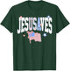 Jesus Saves JesUSAves USA American Flag Patriotic Christian T-Shirt - T-Shirt | Forest