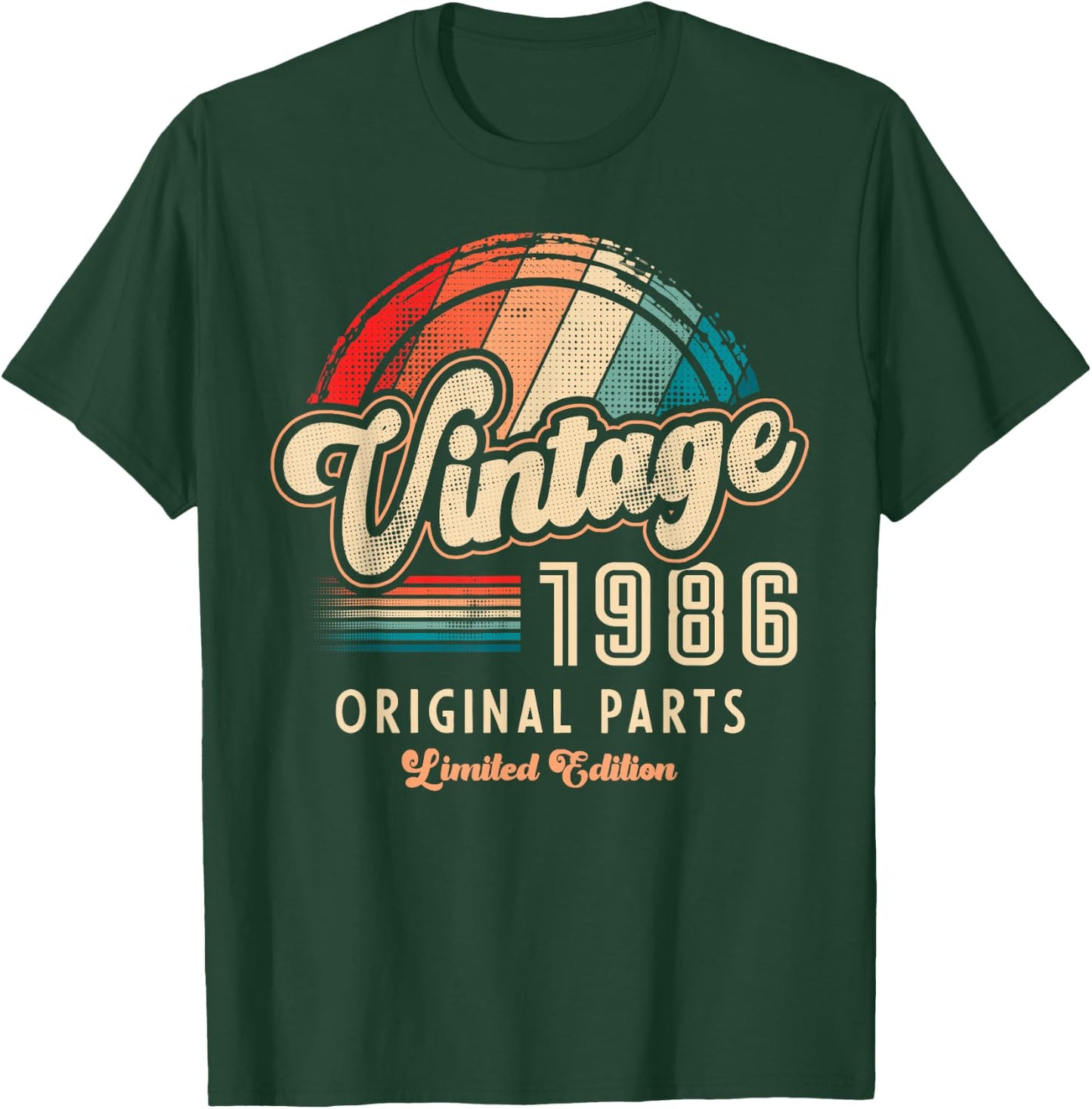 Vintage 1986 Pièces Originales 40e Anniversaire T-Shirt - T-Shirt | Forest