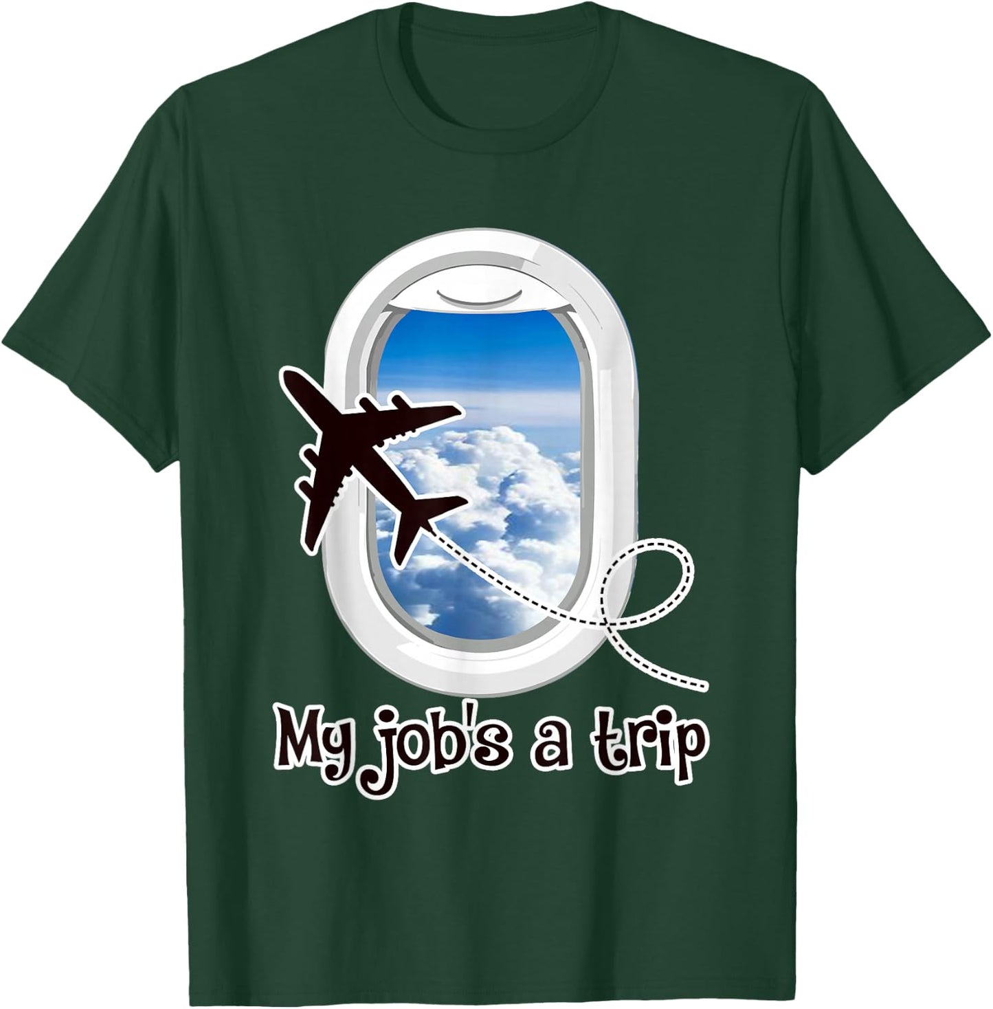 Hôtesse de l'air drôle hôtesse de l'air pilote d'avion T-Shirt - T-Shirt | Forest
