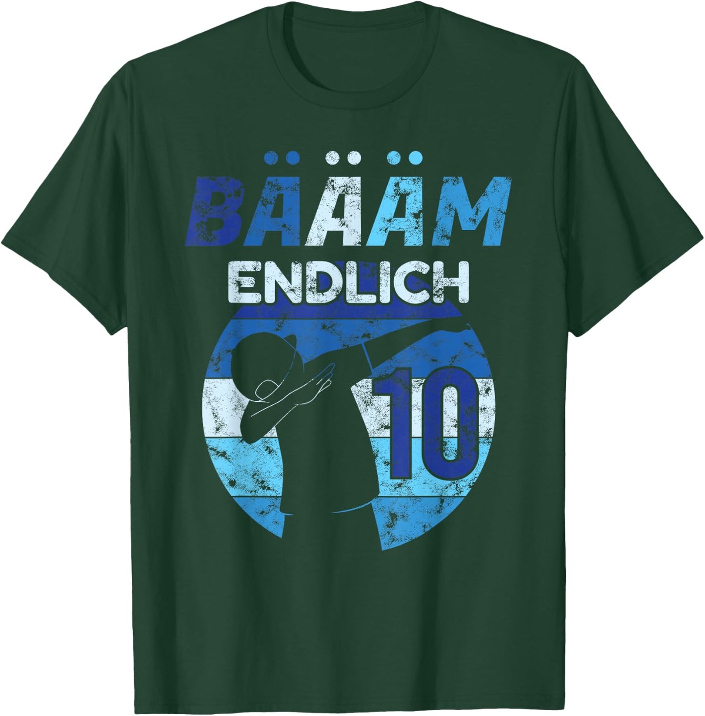 10th Birthday 10 Years Boy Dance Dab Music Finally Party T-Shirt - T-Shirt | Forest