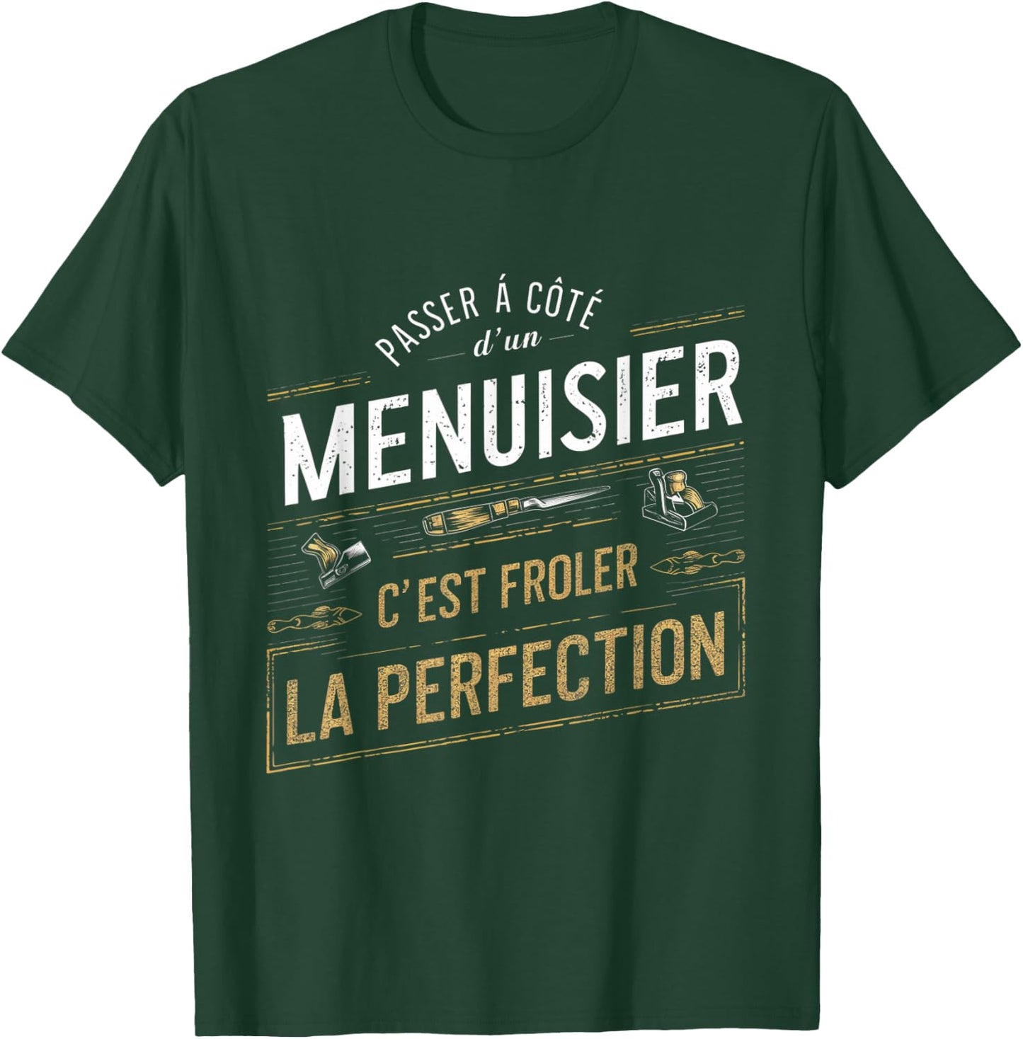 Carpenter Froler Perfection Gift Carpentry Humor , Black, S T-Shirt - T-Shirt | Forest