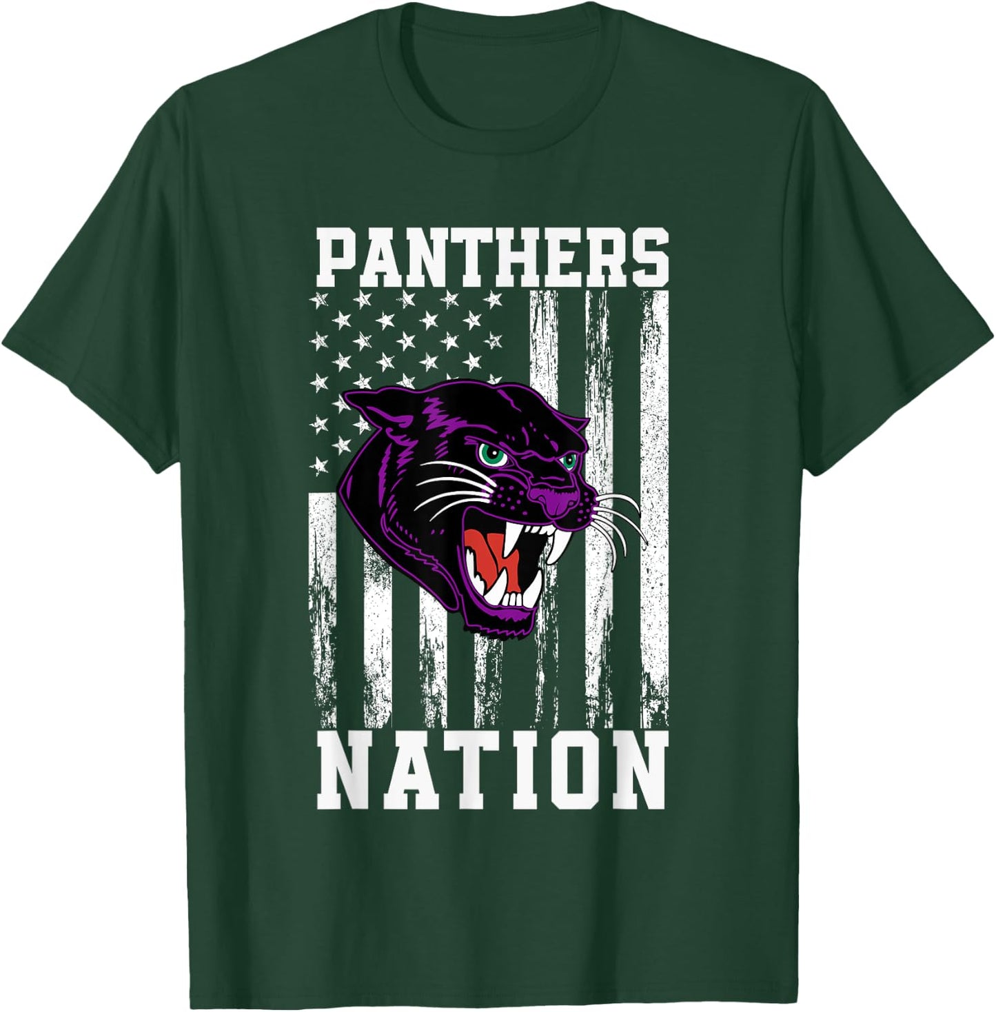 Waterville Panthers Logo Nation HS T-Shirt - T-Shirt | Forest