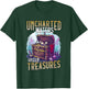 Skull and Crossbones Design Uncharted Waters , Black, S T-Shirt - T-Shirt | Forest