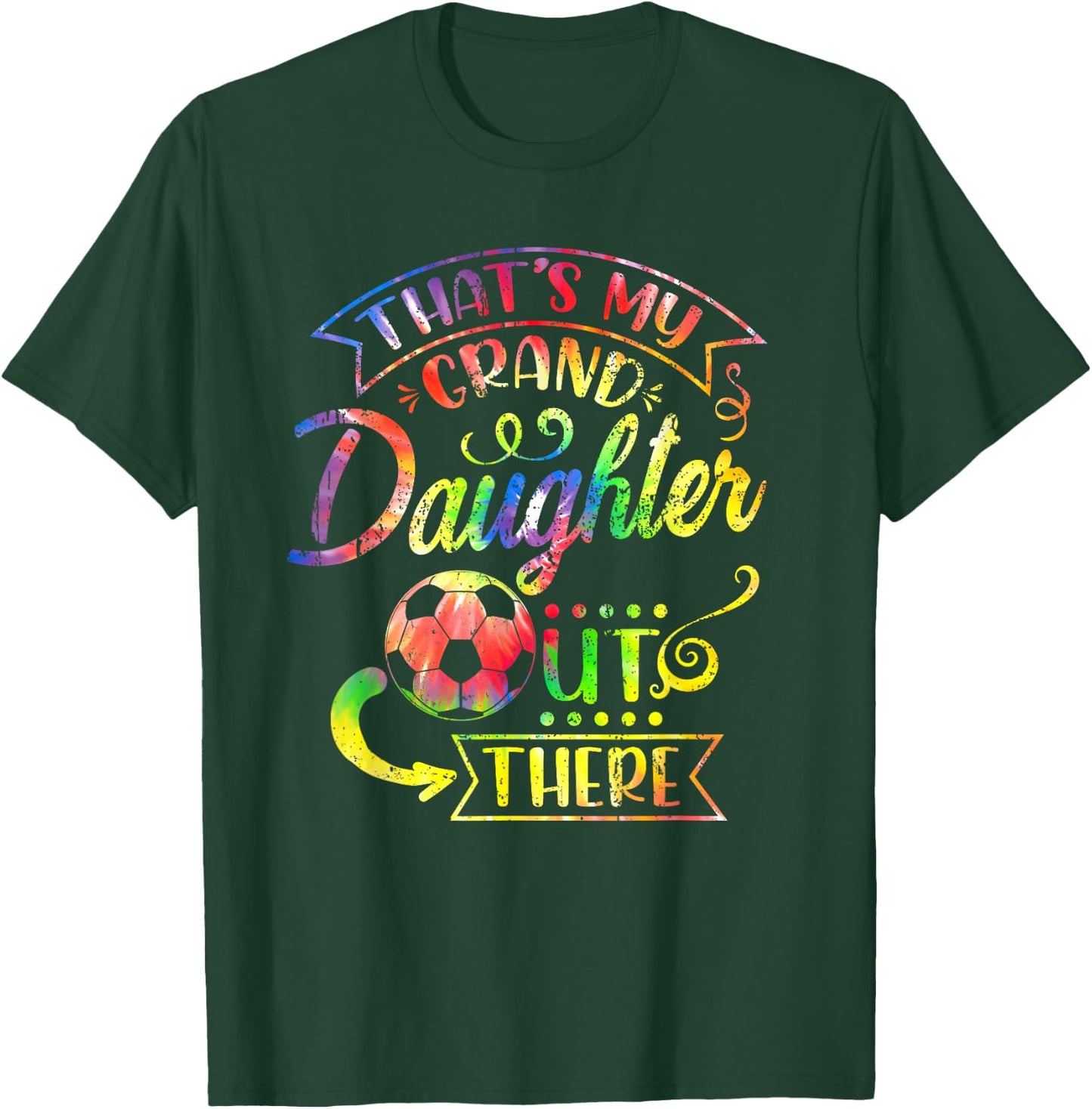 That's My Granddaughter Out There Soccer Grandma Grandpa T-Shirt - T-Shirt | Forest