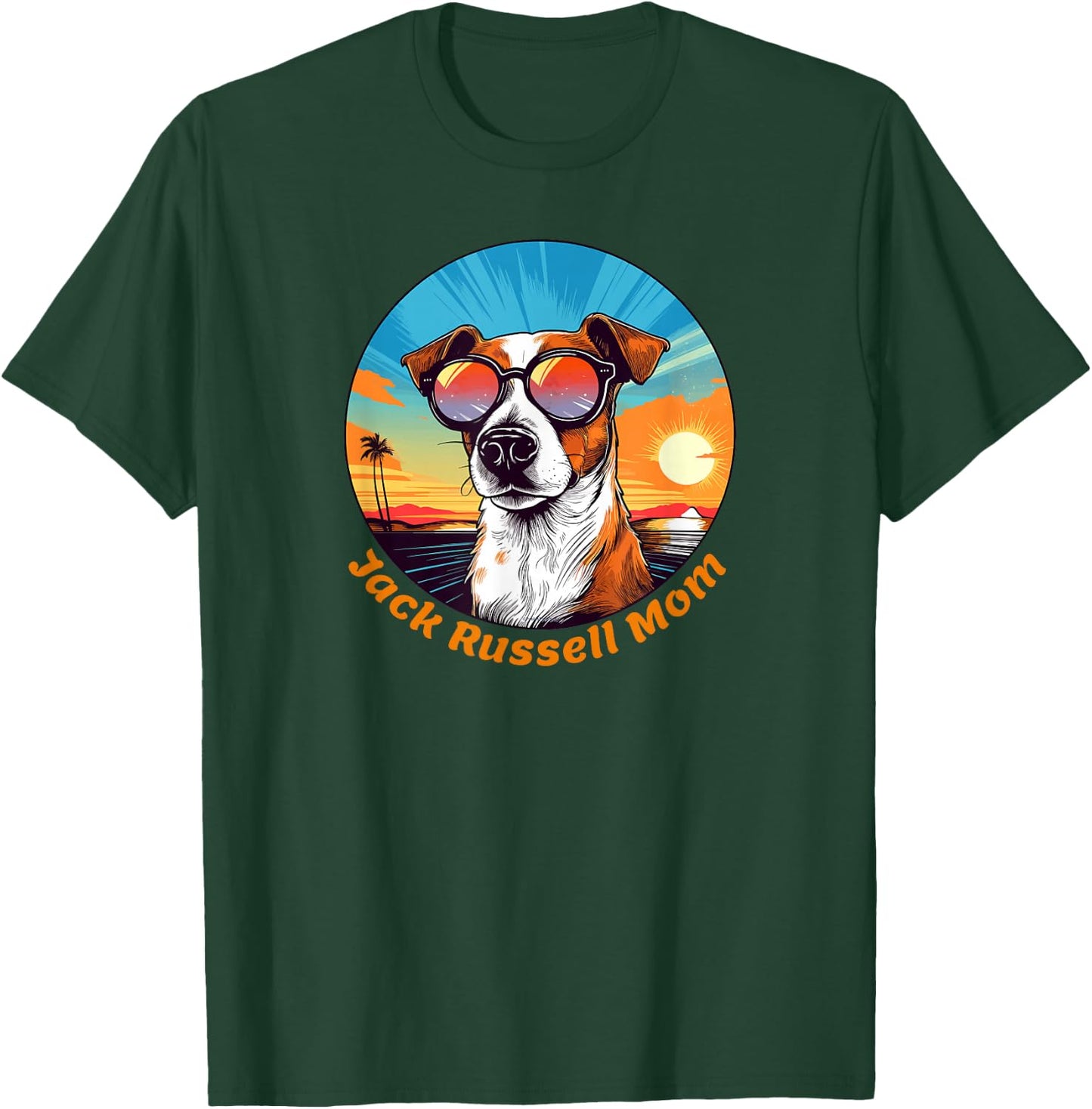 Cute Jack Russell Mom Retro Jack Russell Terrier Funny T-Shirt - T-Shirt | Forest