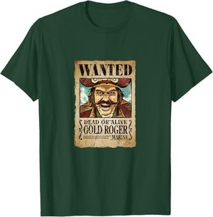 Roger Gol D Wanted Pirate King Anime Kids , Black, 2 T-Shirt - T-Shirt | Forest