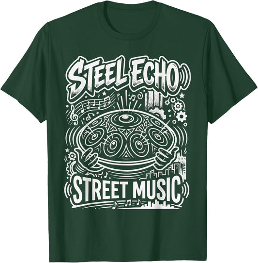Handpan Player Steel Percussion Instrument Musician T-Shirt - T-Shirt | Forest