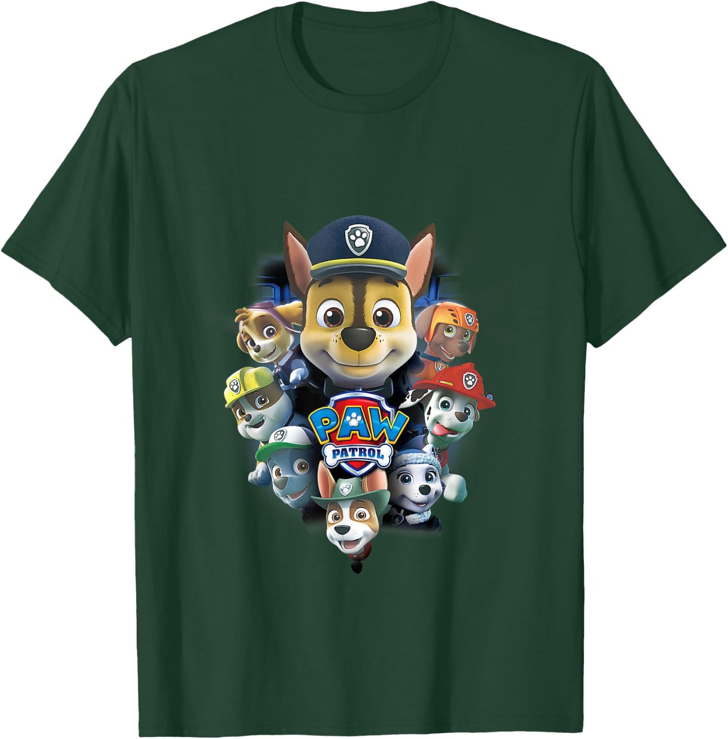 Paw Patrol Chase, Marshall und Rubble T-Shirt - T-Shirt | Forest