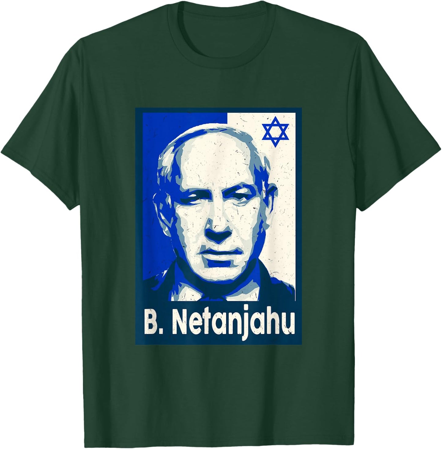 Israeli Netanjahu Israel Flag Heart Pride Israel T-Shirt - T-Shirt | Forest