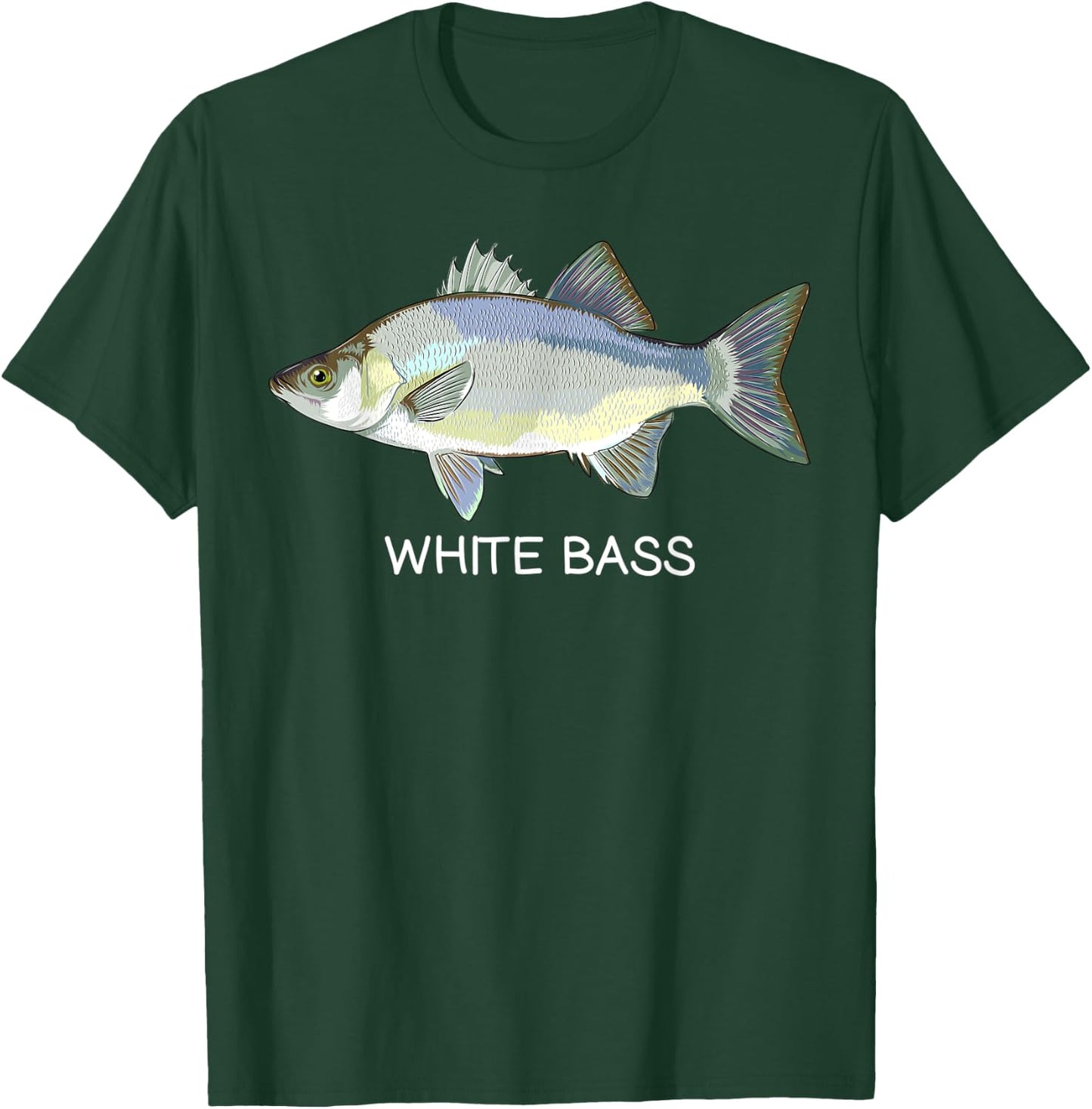 White Bass Freshwater Game Fish T-Shirt - T-Shirt | Forest