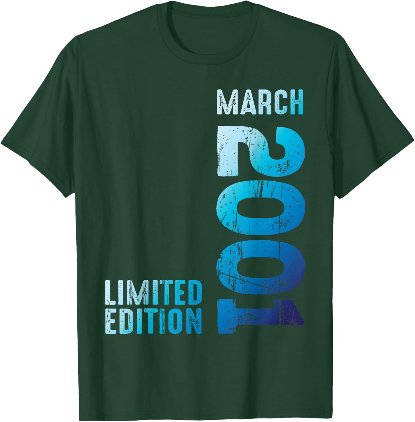 Seit März 2001 Jahr 2001 Retro 2001 Vintage 2001 Edition T-Shirt - T-Shirt | Forest