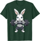 Rabbit Weightlifting Bodybuilding Fitness Rabbit Easter , Black, S T-Shirt - T-Shirt | Forest