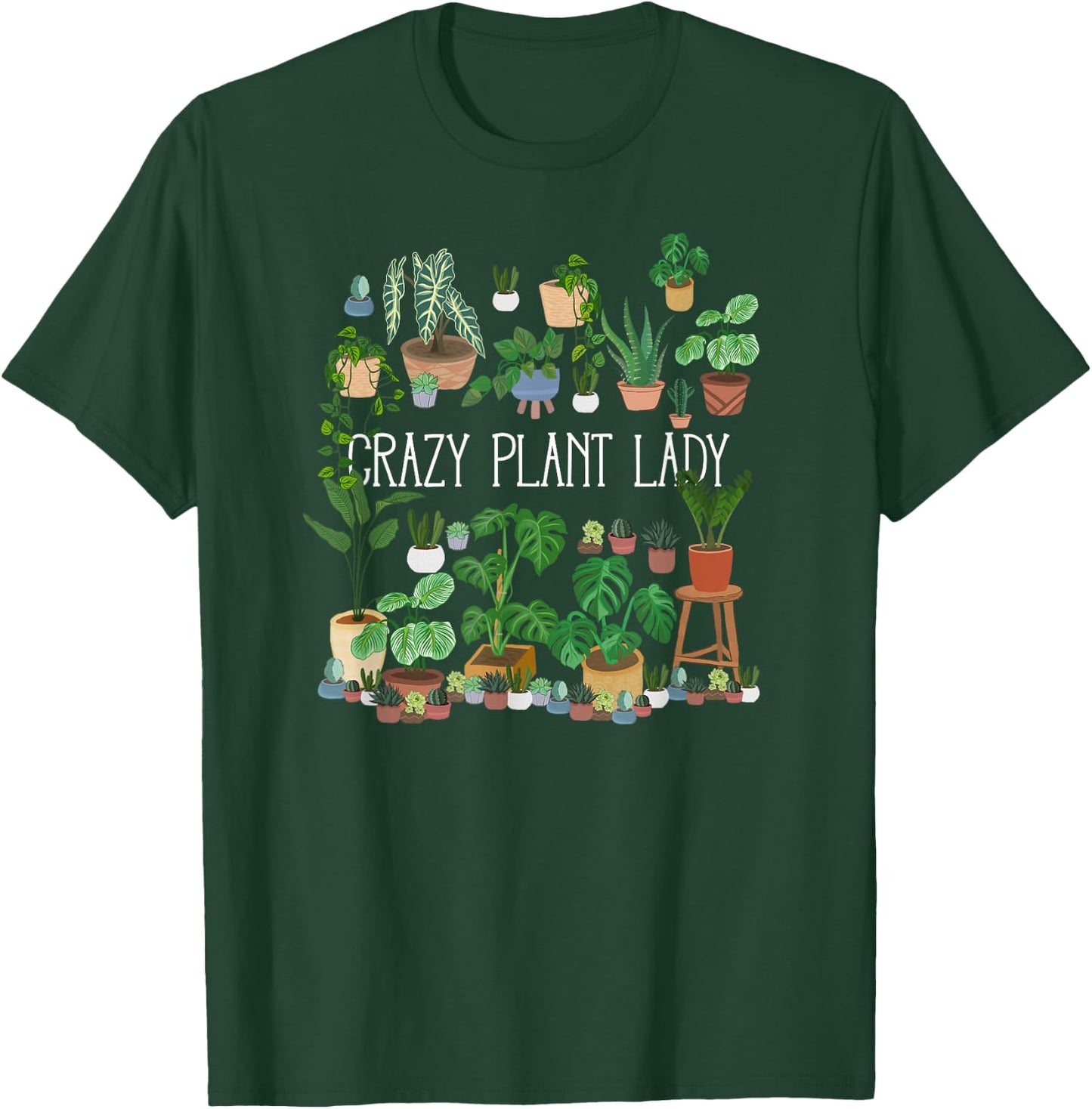 Crazy Plant Lady Mom Mother T-Shirt - T-Shirt | Forest
