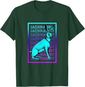 Jackrabbit Vintage Retro Jackrabbit T-Shirt - T-Shirt | Forest