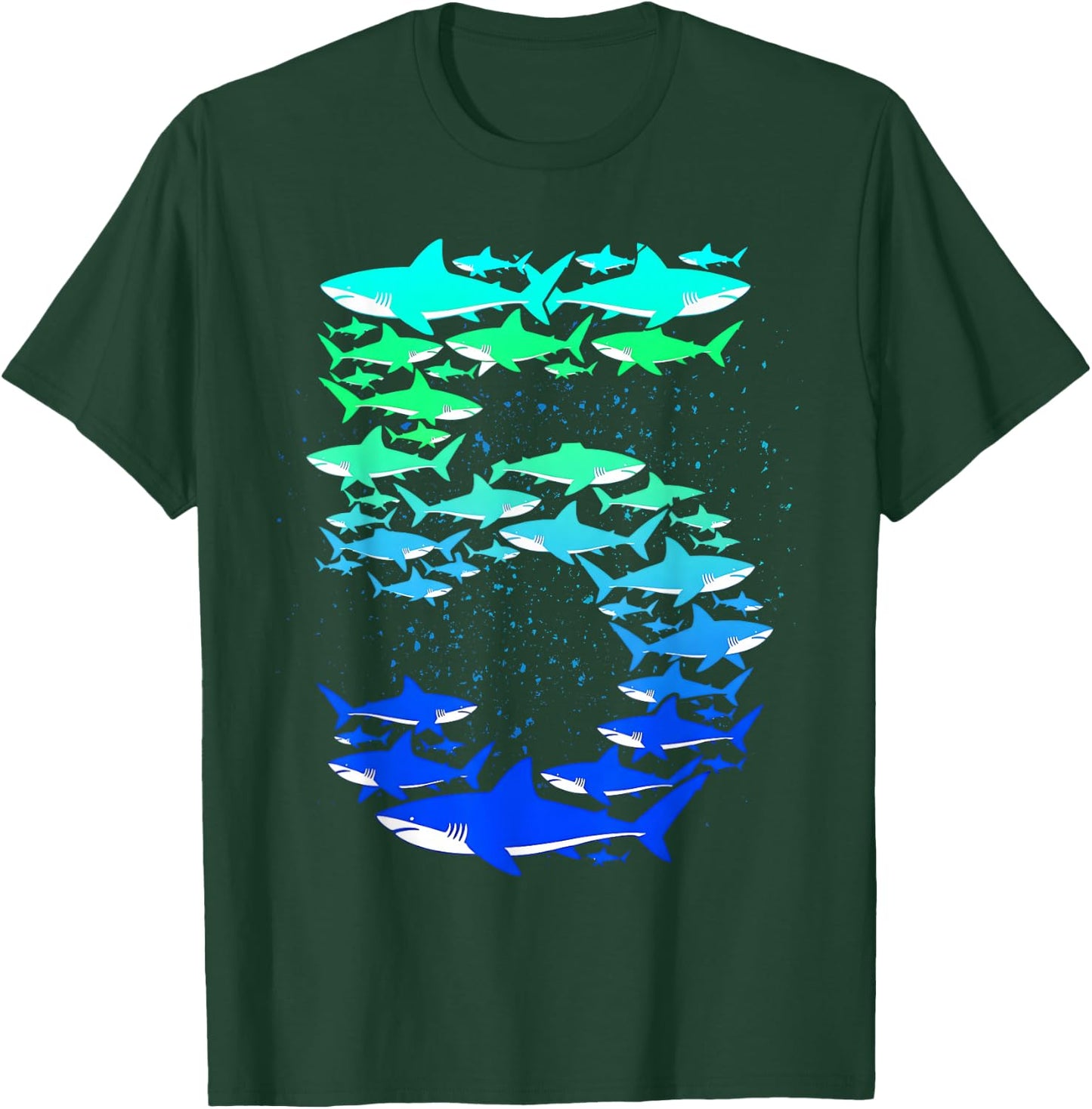 5th Birthday Kids Girls Boys 5 Year Old - Shark Number 5" T-Shirt - T-Shirt | Forest