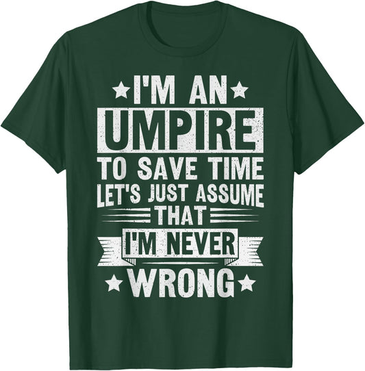 Umpire Funny Basketball Design for an Umpire T-Shirt - T-Shirt | Forest