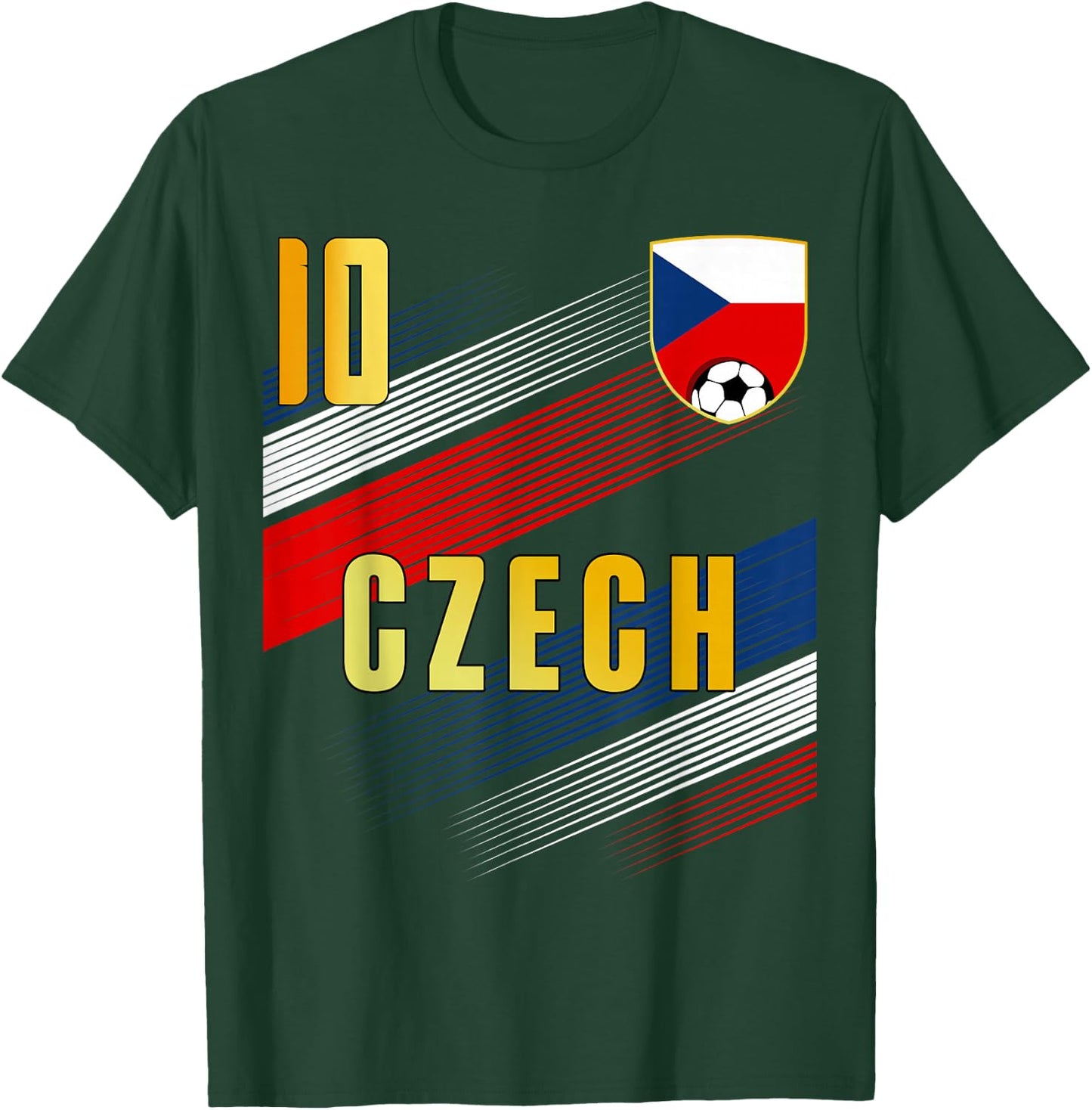 Czech Republic Flag Czechia Pride Lovers T-Shirt - T-Shirt | Forest
