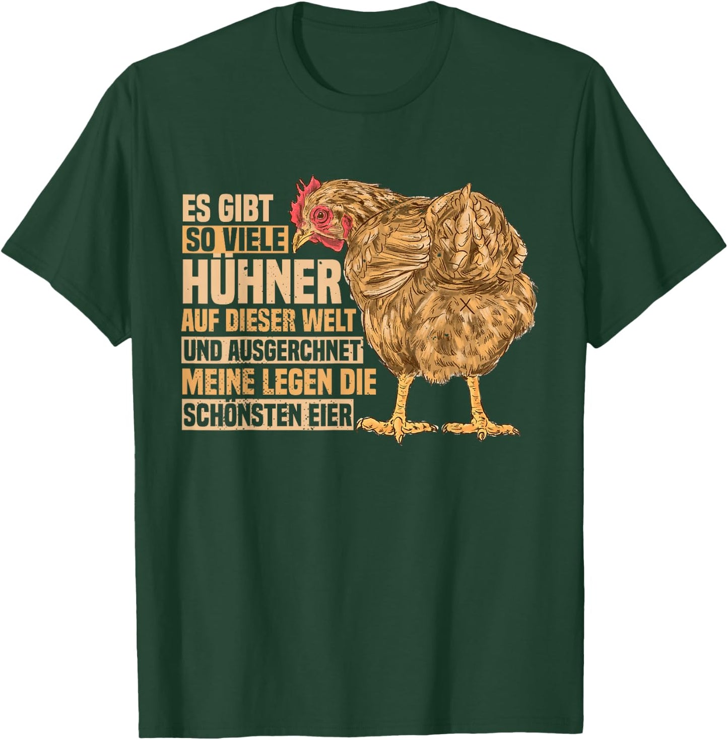 Lustiges Landwirtin Henne Bauer Hühner Landwirt Huhn T-Shirt - T-Shirt | Forest