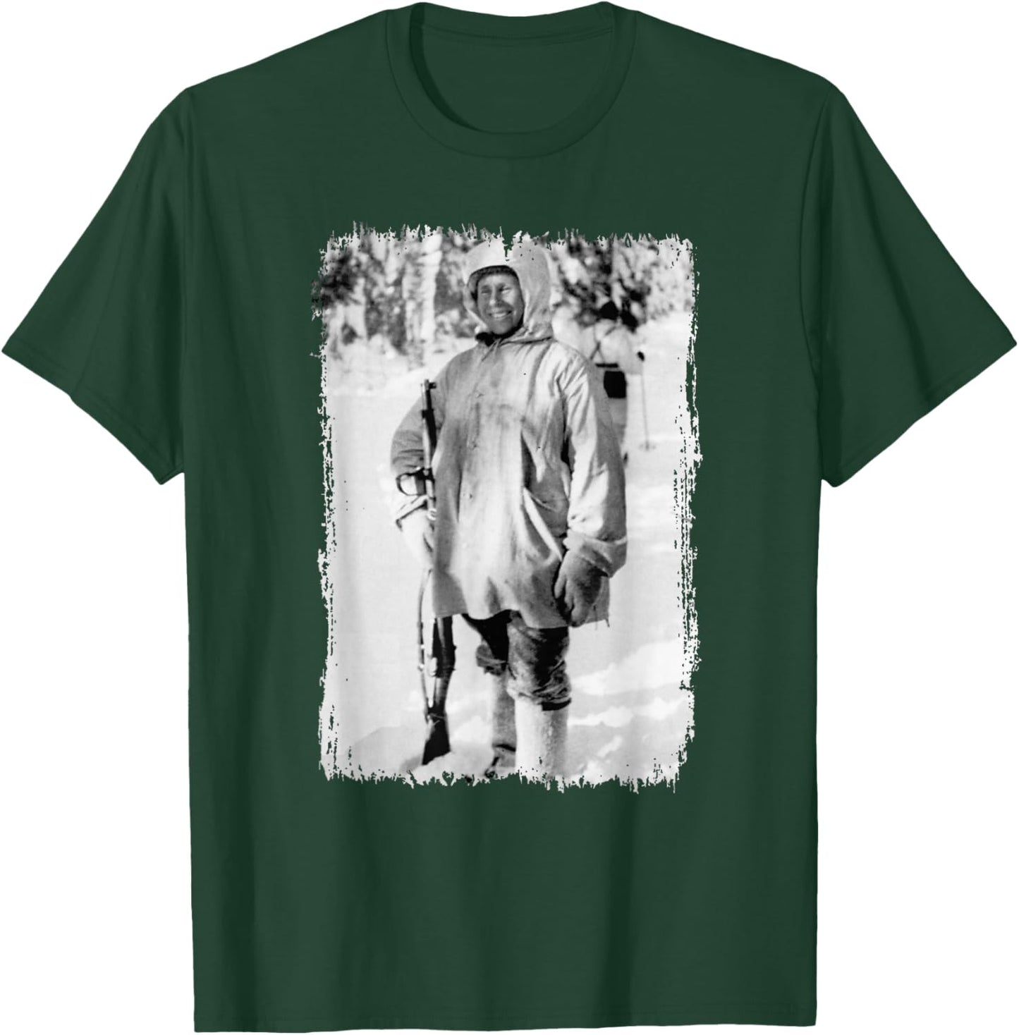 Simo Häyhä, The White Death, Famous Finnish Sniper T-Shirt - T-Shirt | Forest
