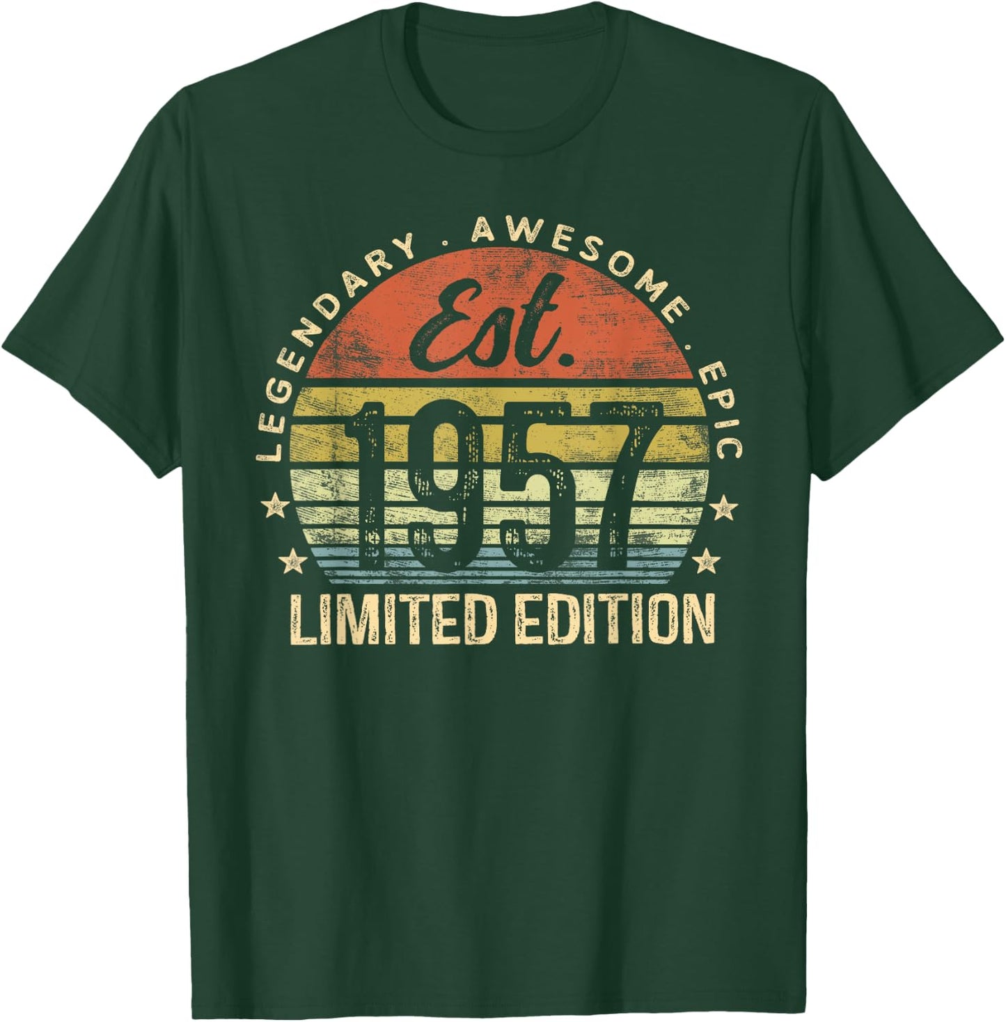 Est 1957 Limited Edition 68th Birthday Gifts 68 Year Old T-Shirt - T-Shirt | Forest
