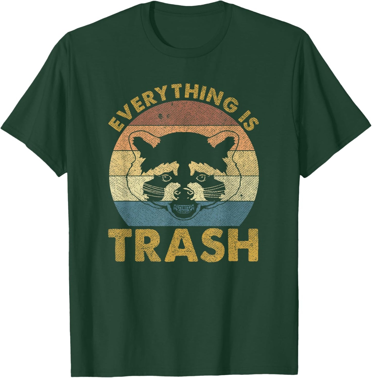 Everything Is Trash Vintage Raccoon Lovers T-Shirt - T-Shirt | Forest