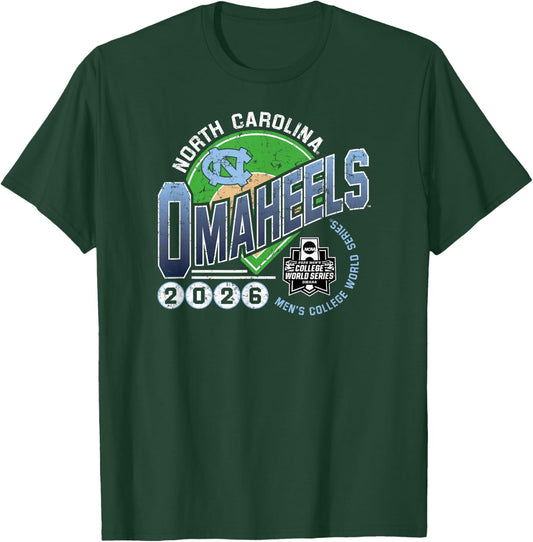 North Carolina Tar Heels College World Series 2026 Omaheels T-Shirt - T-Shirt | Forest