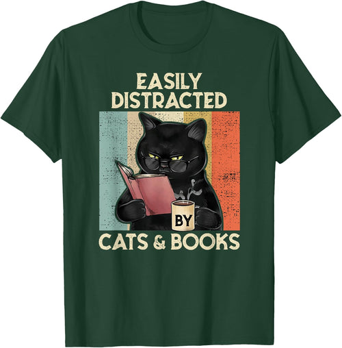 Easily Distracted by Cats And Books for Cat Lovers