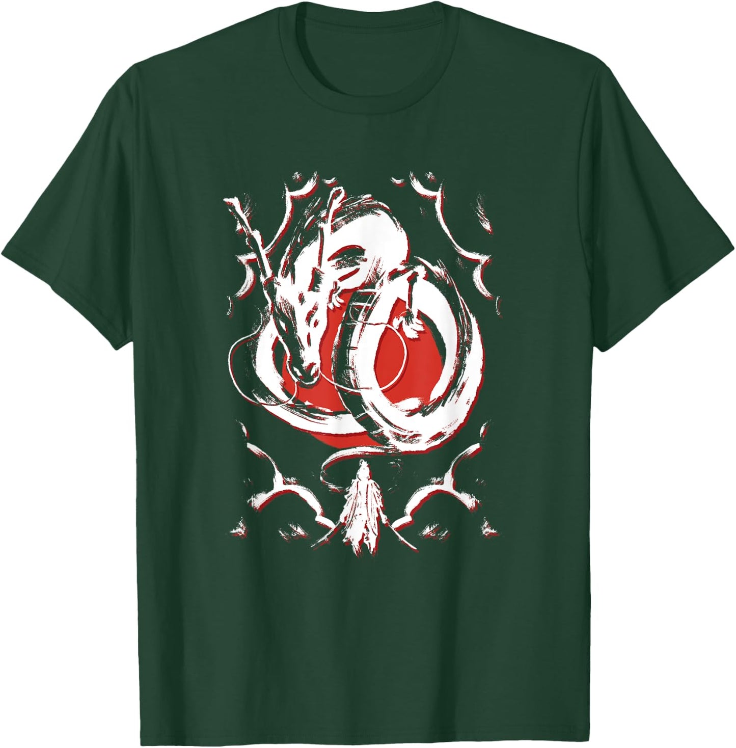 Traditional Japanese Dragon Art Japan T-Shirt - T-Shirt | Forest