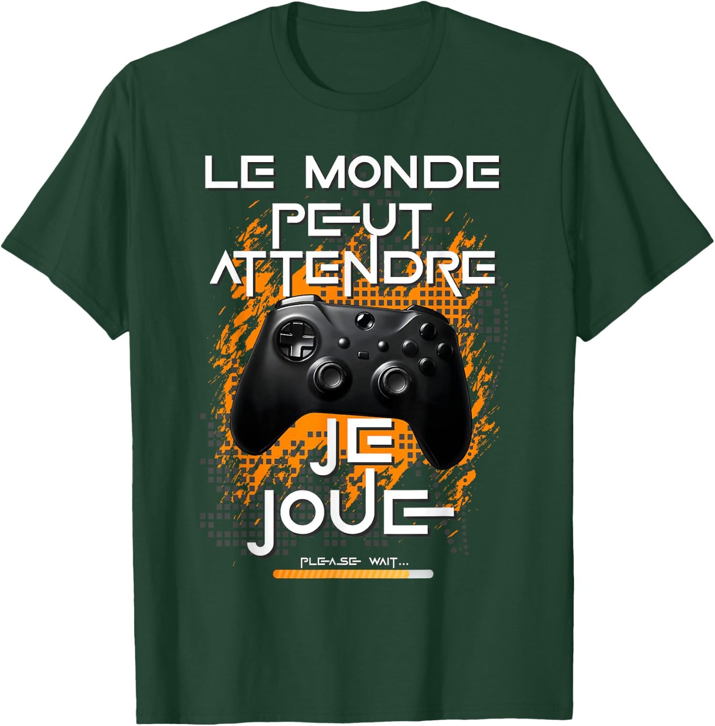 Gamer man teen passionate video games game console humor , Black, S T-Shirt - T-Shirt | Forest