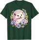 Cute Hedgehog With Flowers I Hedgehog T-Shirt - T-Shirt | Forest