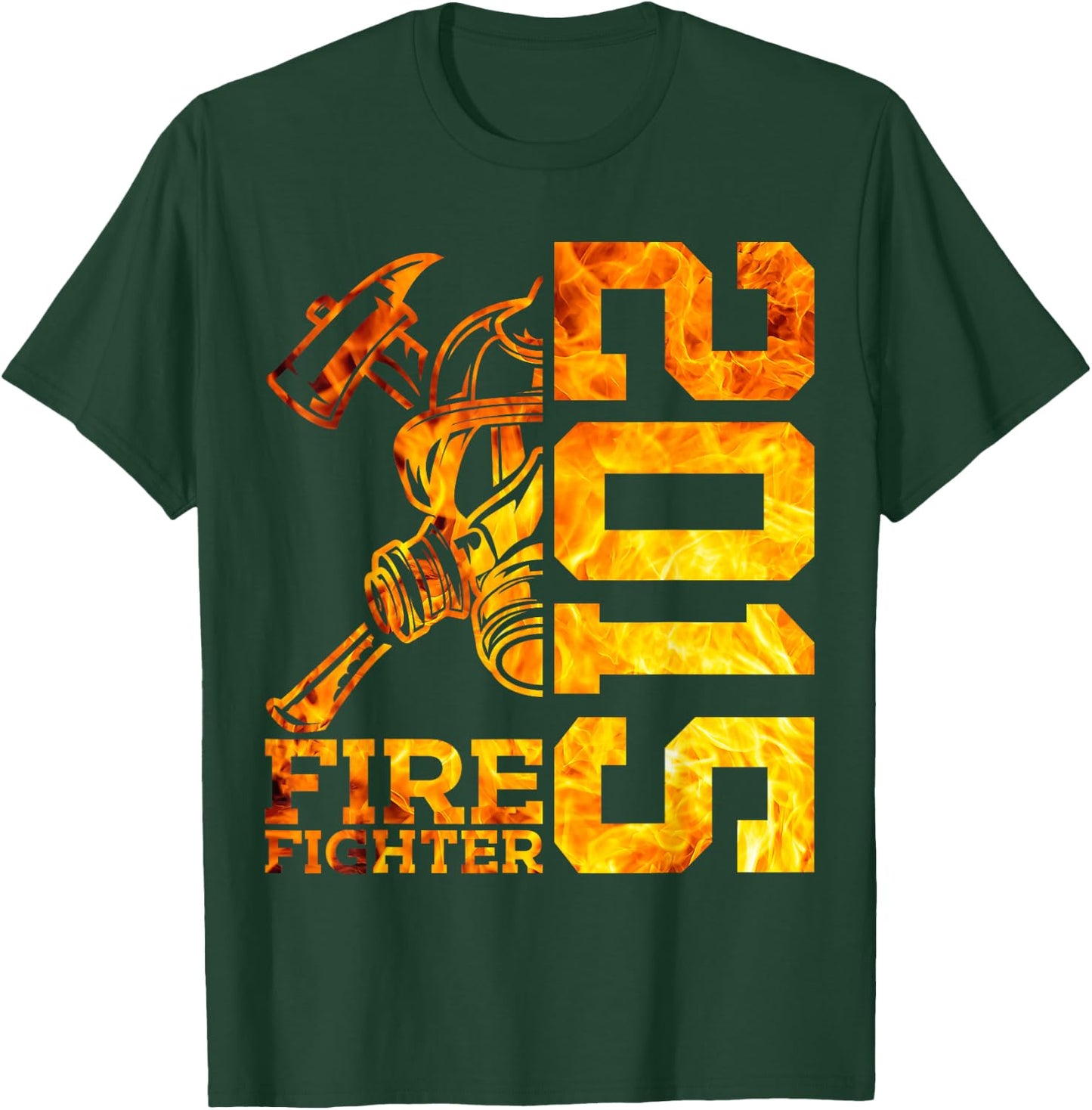 Fire Fighter 2015 11 Jahre Feuerwehr 11. Geburtstag T-Shirt - T-Shirt | Forest