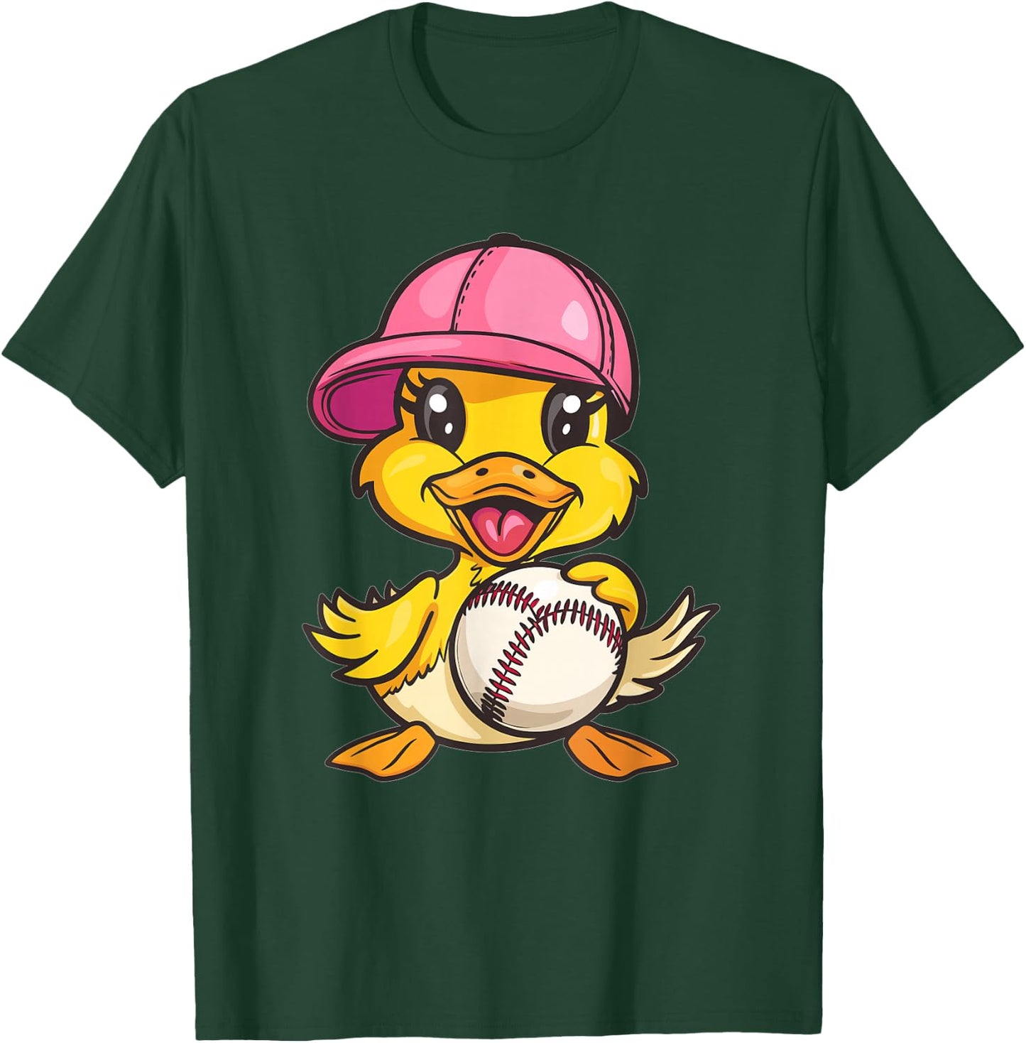 Cute Baseball Duck T-Shirt - T-Shirt | Forest
