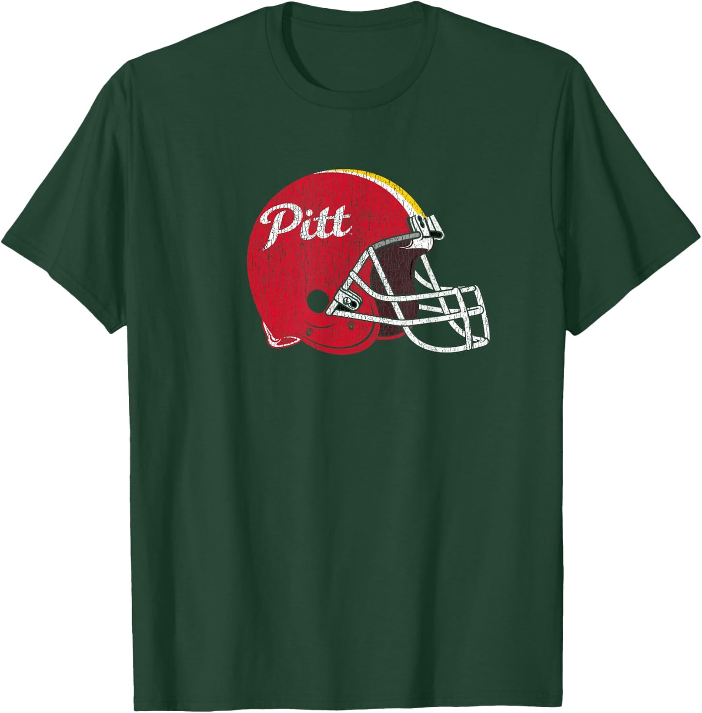 Pitt State Gorillas Football Retro Helmet Distressed T-Shirt - T-Shirt | Forest