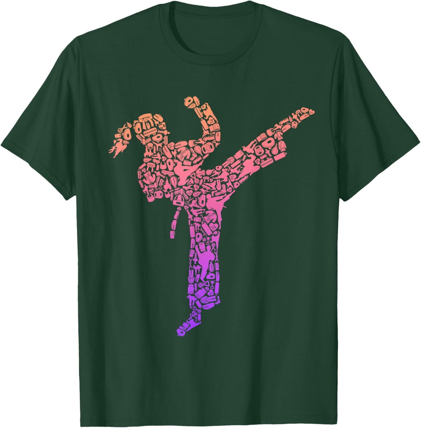 Karate Girl Martial Arts Women's Kids Taekwondo Girls' , black T-Shirt - T-Shirt | Forest