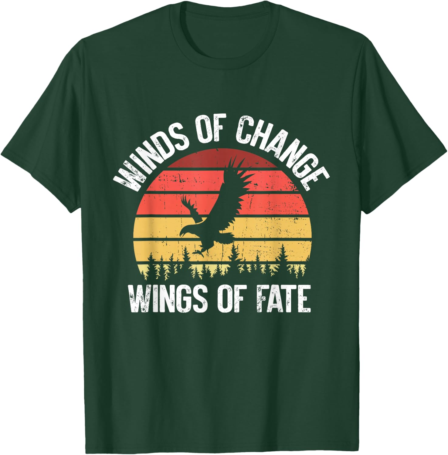 Winds of Change Wings of Fate Falconry T-Shirt - T-Shirt | Forest