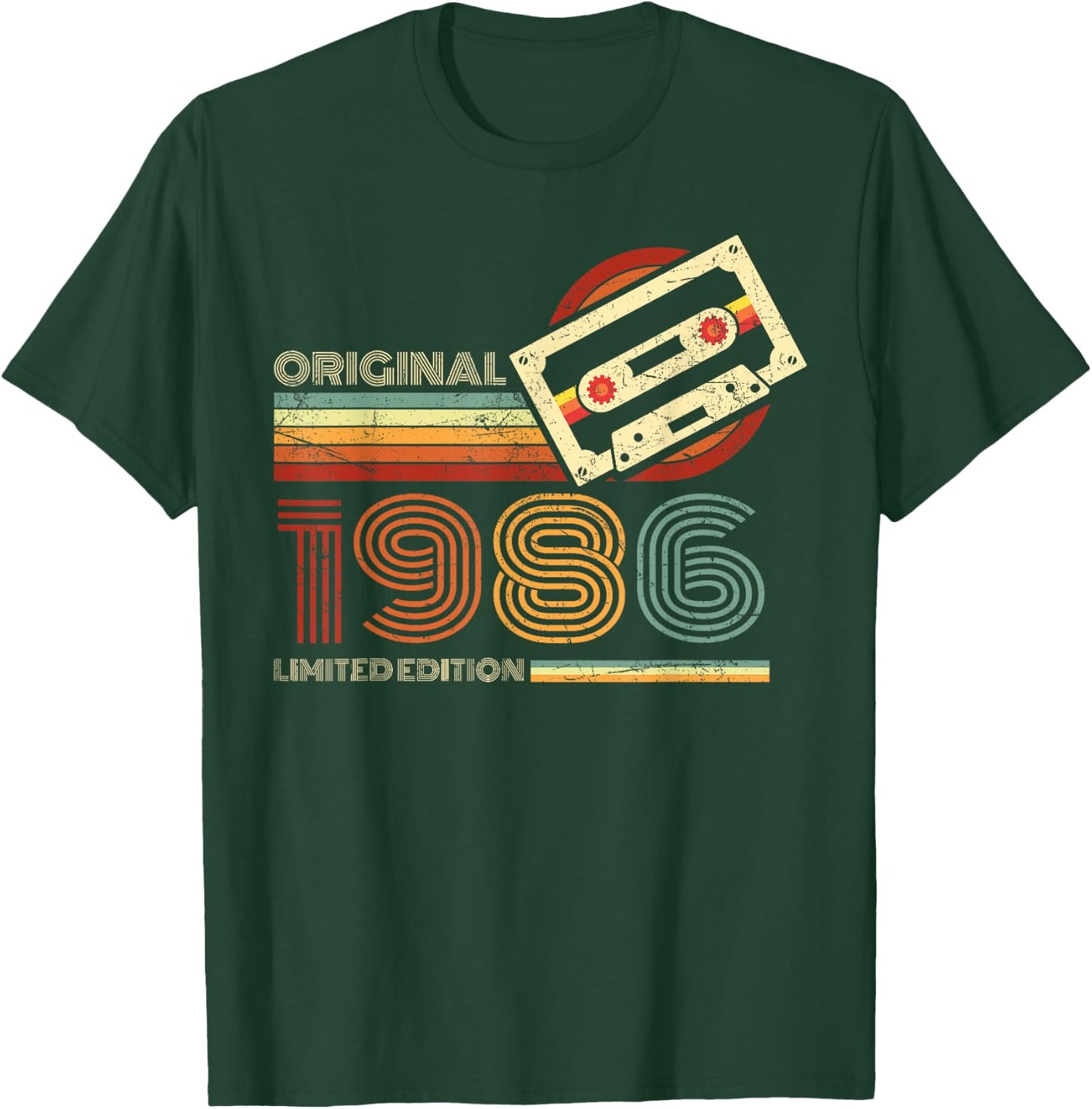 Jahrgang 1986 Retro Geburtstagsshirt zum 40. Geburtstag T-Shirt - T-Shirt | Forest
