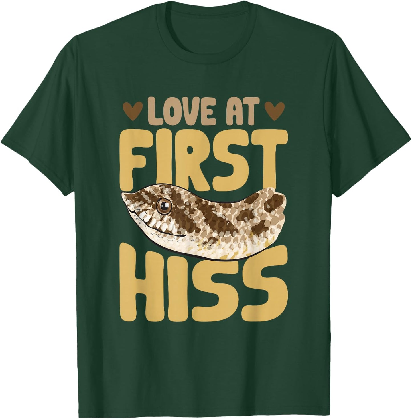 Hognose Snake Love At First Hiss Pet Reptile Hognose Snake T-Shirt - T-Shirt | Forest