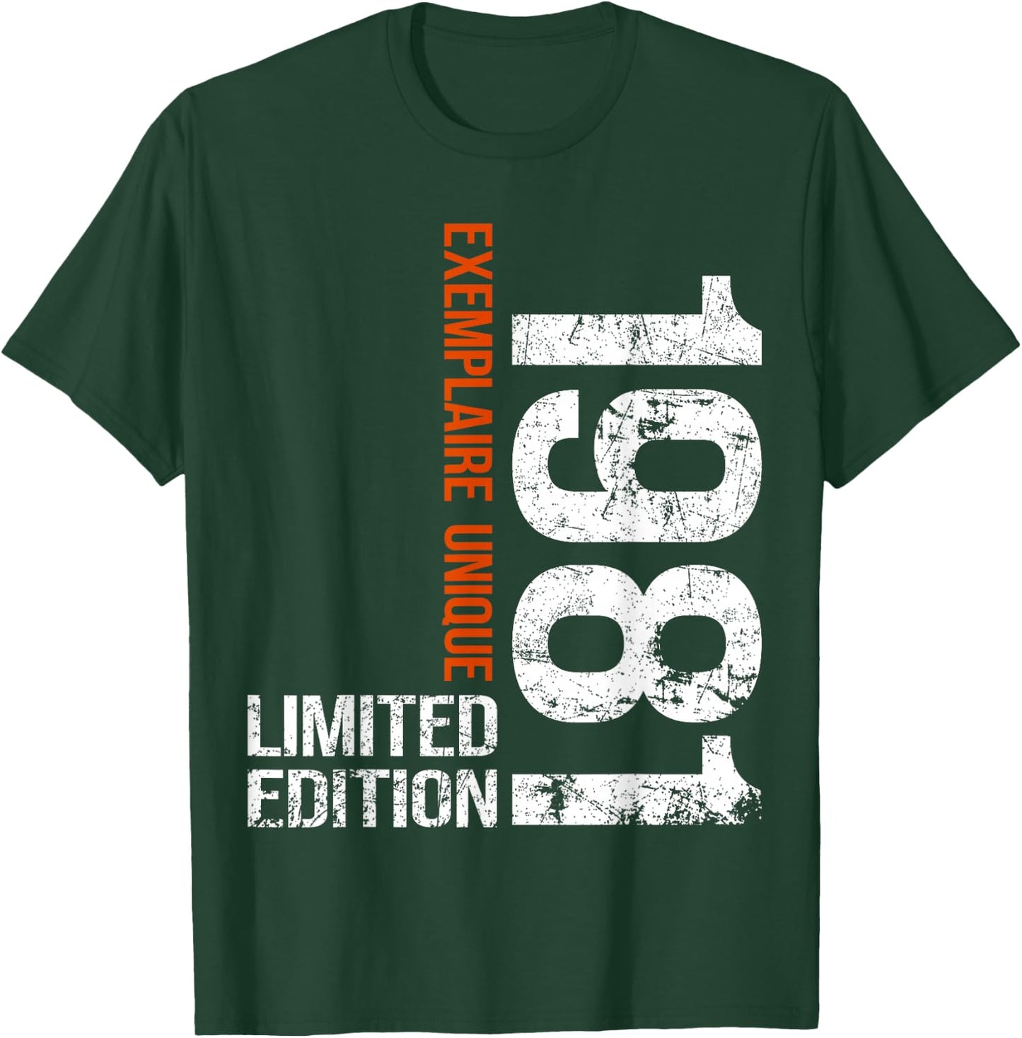 45th Anniversary 1981 Vintage 45 Years Men Vintage 1981 T-Shirt - T-Shirt | Forest