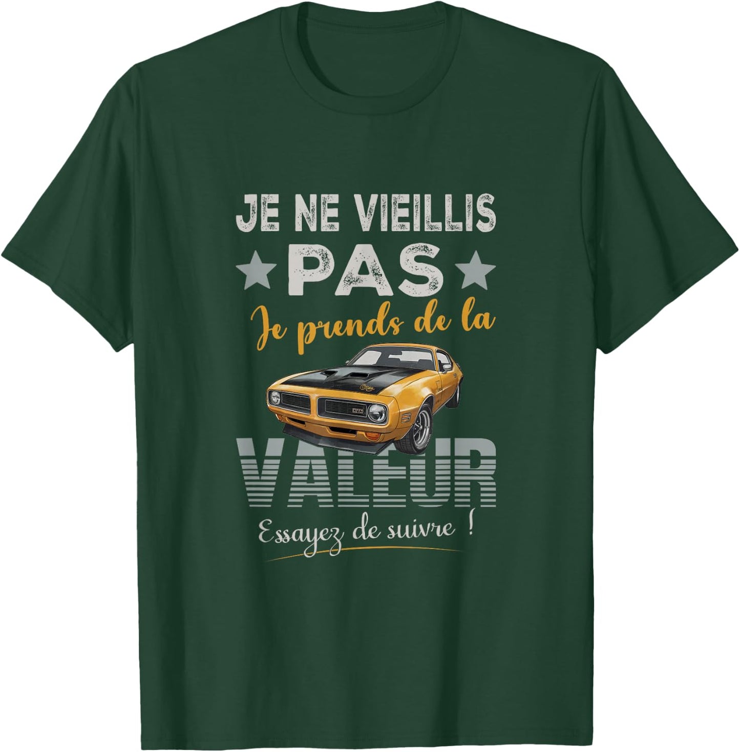 Car Collection Quote Funny Man Vintage Automobile , Black, S T-Shirt - T-Shirt | Forest